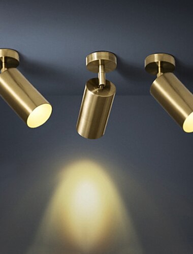  laiton petits projecteurs led salon cafe bar dore piste lumieres chez l\'habitant decoration lumineux vers le bas la lumiere