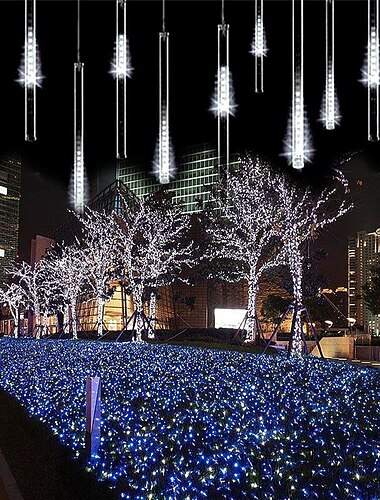 3er Pack Outdoor Meteorschauer Regen Lichterketten 50cm 100-240V 24 Röhren LED Lichterketten wasserdicht für Weihnachten Hochzeit Party Dekorationfür Weihnachtsbäume Halloween Dekoration Urlaub Hochzeit 3er Pack Outdoor Meteorschauer Regen Lichterketten 50cm 100-240V 24 Röhren LED Lichterketten wasserdicht für Weihnachten Hochzeit Party Dekorationfür Weihnachtsbäume Halloween Dekoration Urlaub Hochzeit