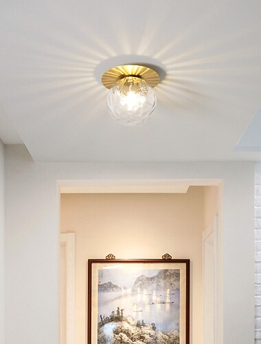  Plafon led de 18 cm de un solo diseno luces empotradas metal electrochapado estilo nordico campestre 220-240v