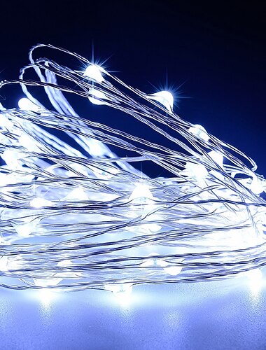  קליפ צילום אורות מחרוזת 10m עם 100 קליפים הוביל אורות פיות למסיבת מעונות זר קישוט חג המולד מסיבת חתונה מסיבת חג המולד אורות