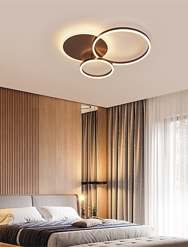  Потолочные светильники с 3 лампами, 50 см, светодиодный кластерный дизайн, круговой дизайн, скрытые светильники, окрашенные металлом, отделка в современном скандинавском стиле, офисное освещение для