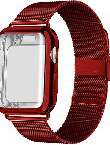  Horlogeband voor Apple Watch-serie 5/4/3/2/1 Apple Milanese Loop roestvrijstalen polsband