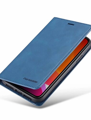  telephone Coque Pour iPhone 17 Pro Max 17 Air 16 15 14 Pro Max Plus 16e 13 12 11 Pro Max Mini Etui Portefeuille Coque a Rabat avec Support Magnetique Protection complete du corps Couleur Unie faux