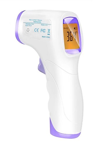 Infrared Forehead Body Thermometer Non-contact LCD displayTemperature Measurement Device Standing Thermometer Adult Kids