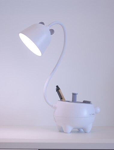  Inteligentna lampa biurkowa dotykowa akumulator ochrona oczu regulowana jasność ładowanie usb do sypialni gabinet biuro dc 5v różowy zielony biały;