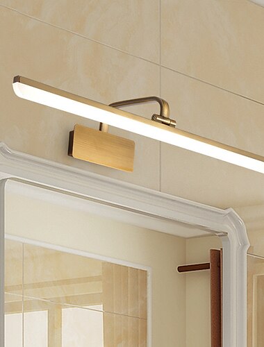  1-lys 70 cm led vegglampe vanntett matt design vintage nordisk stil aluminiumslegering baderomsbelysning 110-120v 220-240v 12 w