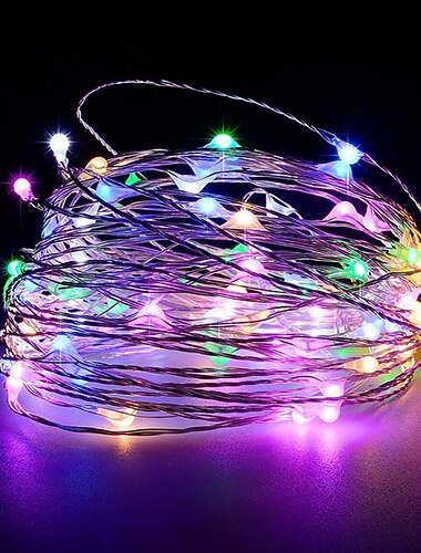 elegante bruiloftsfeest receptie 20m 200led koperdraad lichtslingers - usb-stekker 8 standen afstandsbediening waterdicht voor huis tuin patio decor