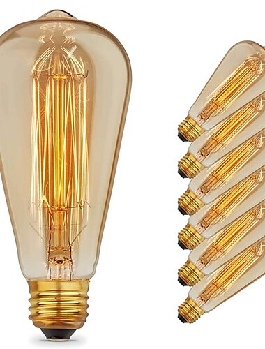  6buc 4buc vintage Edison bec e27 st64 40w candelabru pandantiv lumini 220v lampă incandescentă frânghie suport lampă
