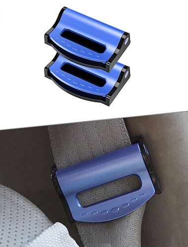  2PCs Car Seat Belt Clips Universal Safety Adjustable Auto Stopper Buckle 4 Colors Car Interior Accessories