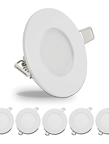  6pcs 4pcs Led Downlights 3W Led Ceiling Light 110V Recessed Down Light Round Led Panel Light 220V LED Spot Light Indoor Lighting