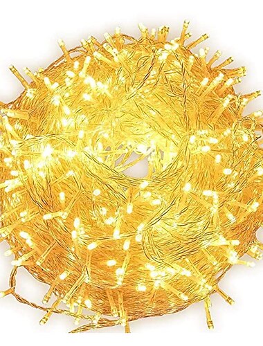  Elegant Wedding Reception Party 200LED 20M String Light Wedding Party Decoration Lights Garland Outdoor Waterproof New Year‘s 9 Colors LED Lamp