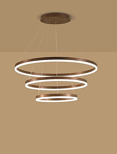  led hanglamp 3-lichts 80cm/60cm/40cm ring cirkel ontwerp 113w aluminium gelakte afwerkingen moderne downlight slimme wifi bediening dimbaar met afstandsbediening