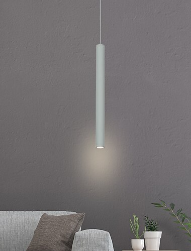  1 lumiere 2 pcs/lot led suspension downlight alumnium peinture 5w blanc chaud/blanc source de lumiere led incluse/led integre/mini style pour salle a manger chambre