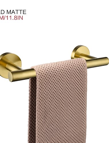 Porte-serviettes acier inoxydable salle de bain étagère simple tige murale nouvelle conception 1 pc 30/40/45/50/60cm
