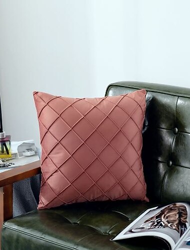  Almofadas decorativas, 1 peca, capas de almofada de veludo super macias, fronha decorativa quadrada para cama, sofa, banco, 18 x 18 polegadas (45 cm) rosa azul salvia verde