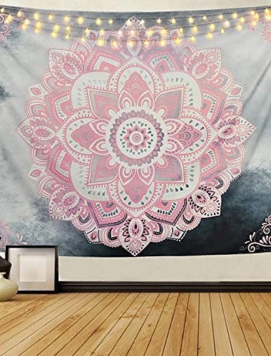  Mandala Bohemian Wall Tapestry Art Decor Blanket Curtain Hanging Home Bedroom Living Room Dorm Decoration Boho Hippie Psychedelic Floral Flower Lotus Indian