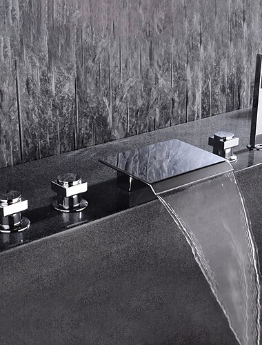 Badewannenarmatur - zeitgenössische galvanisierte römische Badewannen-Keramikventil-Badewannen-Duschmischbatterien