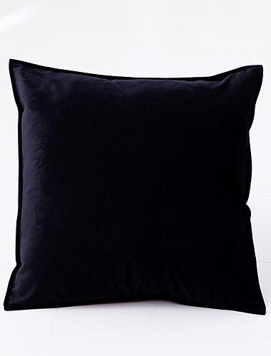  Almofadas decorativas 1 peca de veludo de luxo cor solida capa de almofada sala de estar quarto sofa capa de almofada almofada ao ar livre para sofa cama cadeira rosa azul salvia verde roxo