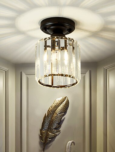 12 cm design unic lumini de montare încastrată cristal galvanizat stil nordic modern 220-240v