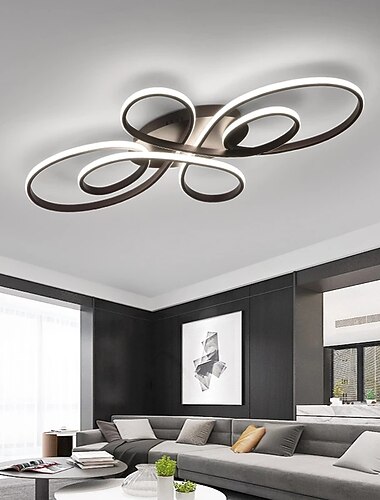 1-flammig 60/80 cm deckenleuchte led geometrische formen unterputzleuchten metall lackierte oberflächen moderner nordischer stil büro wohnzimmer 220-240v nur dimmbar mit fernbedienung 1-flammig 60/80 cm deckenleuchte led geometrische formen unterputzleuchten metall lackierte oberflächen moderner nordischer stil büro wohnzimmer 220-240v nur dimmbar mit fernbedienung