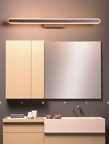  80 cm ledd spegel lampa badrum badrumspegel lampa modern enkel aluminium lampa dans omklädningsrum lampa bakgrund vägglampa