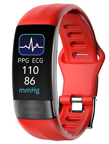  P11 PLUS Okos óra 0.96 hüvelyk Intelligens karszalagok EKG + PPG Lépésszámláló Hívás emlékeztető Fitnesz követő Testmozgásfigyelő Kompatibilis valamivel Android iOS IP 67 Női Férfi Hőmérő Egészségügy