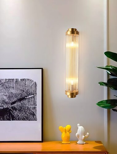 Lightinthebox LEDウォールライトリビングルームクリスタル燭台アールデコランプアールデコモダンアートデコ照明器具e14、リビングルームとオフィス用アールデコ壁燭台110-240v