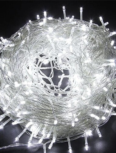  100M 800LEDs Luzes de corda LED para arvores ao ar livre a prova d\'agua EU UK Plug Iluminacao de Natal Decoracao de festa de casamento 220-240V