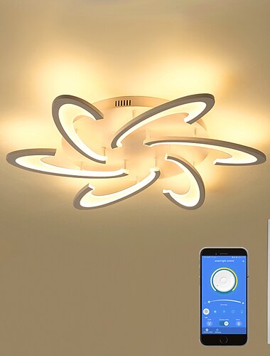 plafonnier led moderne noir blanc acrylique 3 6 12 têtes contrôle par application avec télécommande pour bureau salle à manger salon 220-240v fleur design uniquement dimmable avec télécommande plafonnier led moderne noir blanc acrylique 3 6 12 têtes contrôle par application avec télécommande pour bureau salle à manger salon 220-240v fleur design uniquement dimmable avec télécommande