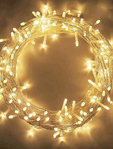  LED String Lights 800LEDs 400LEDs 300LEDs 200 LEDs 100 LEDs Plug in String Lights 8 Modes Waterproof Indoor Outdoor Christmas Tree Wedding Party Bedroom Decorations EU Plug 220-240V and US Plug 120V