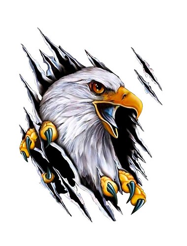 ملصقات السيارات ديكور دراجة نارية الشارات النسر اكسسوارات الديكور الإبداعية واقية من الشمس للماء PVC ملصقات السيارات الفردية ملصقات الباب ملصقات السيارات الكاملة ملصقات الحيوان ثلاثية الأبعاد