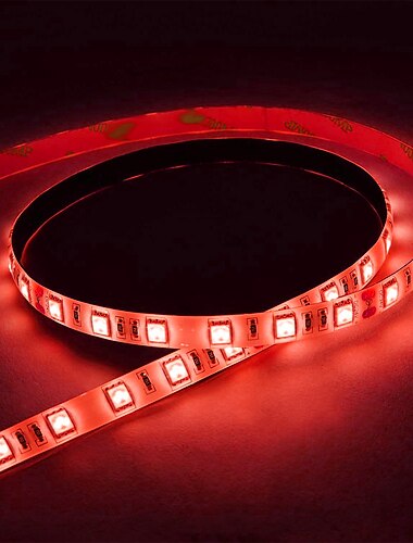 Kerst LED Stripverlichting USB met Schakelaar Controle USB TV Achtergrondverlichting Bar Multicolor 5050 SMD 60LED  Meter Warmwit Rood Blauw voor