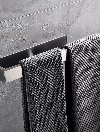 il set di accessori hardware per il bagno include porta accappatoio, portasciugamani, portasciugamani, porta carta igienica, acciaio inossidabile spazzolato autoadesivo argentato il set di accessori hardware per il bagno include porta accappatoio, portasciugamani, portasciugamani, porta carta igienica, acciaio inossidabile spazzolato autoadesivo argentato