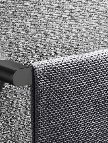 badkameraccessoireset roestvrij staal inclusief badjashaak, handdoekstang, handdoekhouder, toiletrolhouder met plank voor telefoon en wasbenodigdheden, matzwarte badkamer