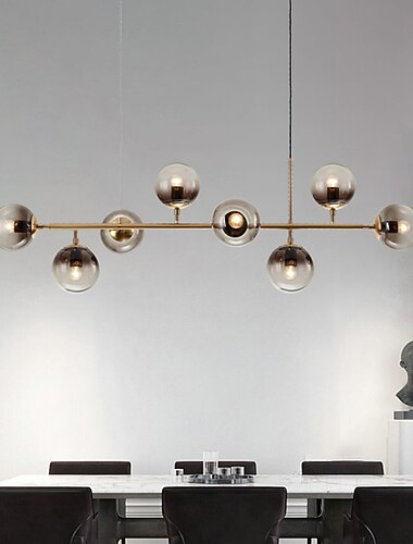  120 cm-es északi medál fénygömb fém galvanizált modern 110-120v 220-240v