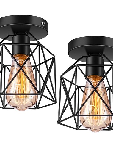  14 cm led luz colgante luz del porche pasillo pasillo montaje empotrado luces metal negro pais 110-120 v 220-240 v