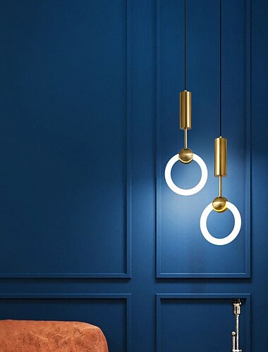 20 cm LED pendentif lumière moderne anneau nordique cercle desgin lampe de chevet salon chambre salle à manger métal galvanisé moderne 110-120v 220-240v 20 cm LED pendentif lumière moderne anneau nordique cercle desgin lampe de chevet salon chambre salle à manger métal galvanisé moderne 110-120v 220-240v