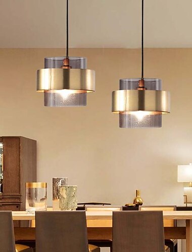 18 cm led pendel enkelt design metall nordisk stil 220-240v