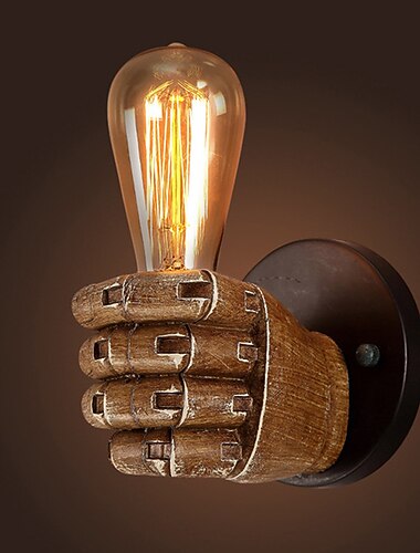  lightinthebox antieke hars vuist wandlamp europese bar restaurant cafe decoratieve wandlamp linkerhand rechter wandlamp kerst decoratie ac110v ac220v