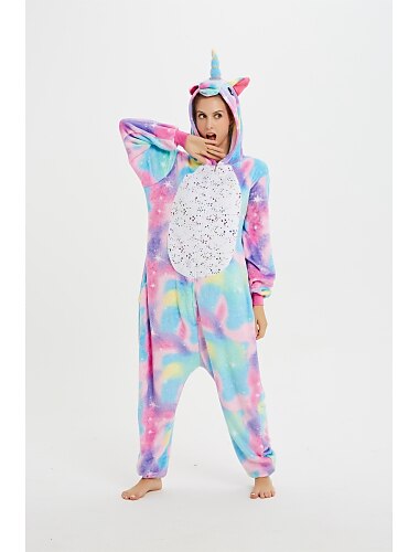  בגדי ריקוד ילדים מבוגרים מדפיס תחפושת Onesie תחפושת קרנבל חַדקֶרֶן פגסוס פיג\'מה אוברול פיג\'מת קיגורומי ל גברים ונשים בנים ובנות חג המולד קרנבל קָרִיקָטוּרָה