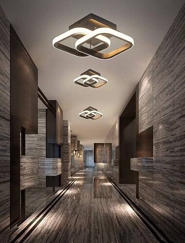 24 cm-es mennyezeti lámpa LED süllyesztett lámpák fém modern stílusú festett felületek 110-120v 220-240v