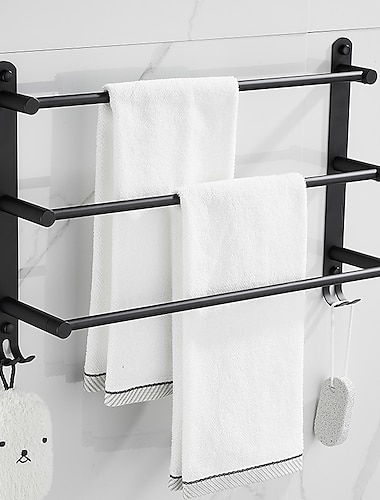  Towel Bar Multilayer / New Design / Creative Modern / Traditional Stainless Steel 1PC - Bathroom / Hotel bath 3-towel bar Wall Mounted