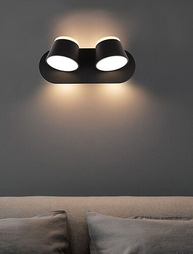  Lightinthebox Aplique de pared interior emisor de luz de doble cara LED regulable lampara de pared giratoria nordico moderno dormitorio creativo mesita de noche hotel sala de estar ac110-240v