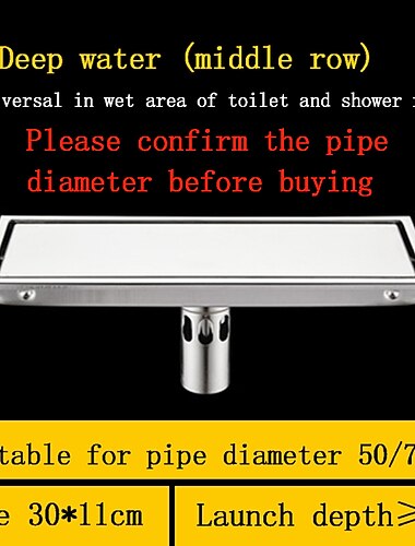  avlopp ny design samtida / modern rostfritt stål / järn 1st - hotellbad golvmonterad