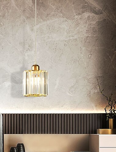  14 cm LED-pendellampa lykta Desgin kristall modern sänglampa matsal restaurang bar metallmålade ytor 110-120V 220-240V