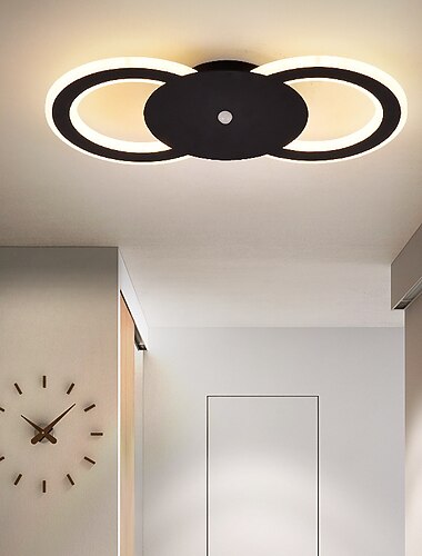 35cm nyt LED-loftslys moderne sort hvid veranda lampe korridor lampe soveværelse stue lampe moderne enkel kreativ væglampe studielampe altan multi formål lampe