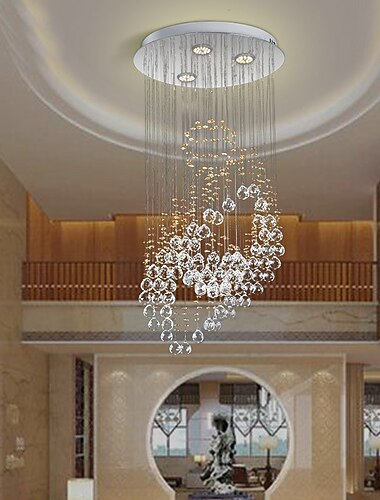 3-luz 40 cm Design de lanterna Lustres Aço Inoxidável Galvanizar Moderno 110-120V 220-240V