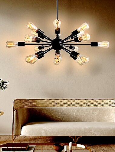  12/18/20 رؤساء المصممين ثريا معدن أضواء معلقة سبوتنيك طلاء ملون تقليدي / كلاسيكي 110-120 فولت / 220-240 فولت