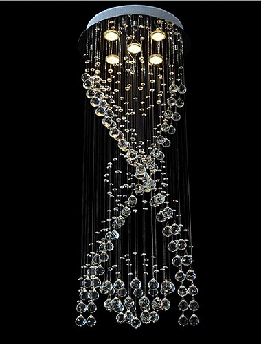  5 świateł 40 cm Unikalny wzór Figury geometryczne Pojedynczy projekt Żyrandol Metal Wielowarstwowy Styl artystyczny Styl nowoczesny Chrom Artystyczny Nowoczesny 110-120V 220-240V