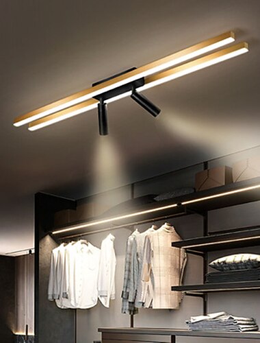 Lâmpada de teto LED regulável de 80 cm com foco de luz led embutida em metal estilo artístico acabamentos pintados com estilo artístico led 110-240 v Lâmpada de teto LED regulável de 80 cm com foco de luz led embutida em metal estilo artístico acabamentos pintados com estilo artístico led 110-240 v